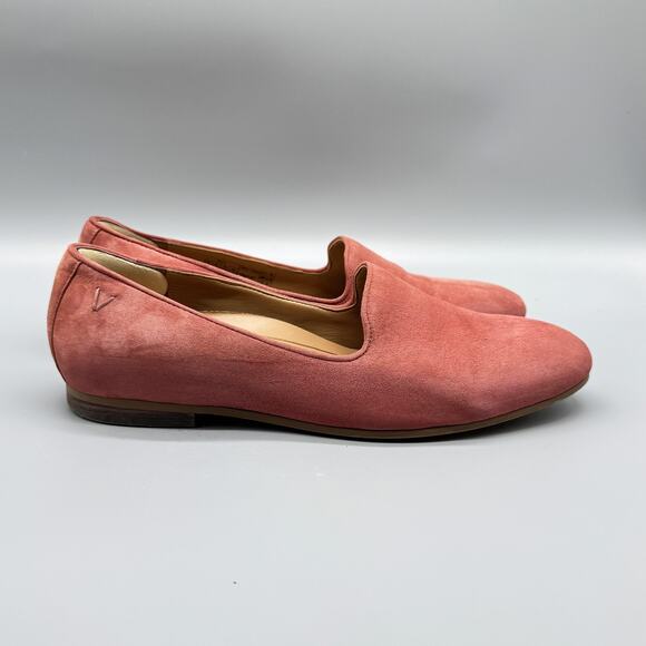 Vionic Shoes Womens 8 Pink Suede Loafers Slip On Flats Willa Comfort Casual - Picture 1 of 10